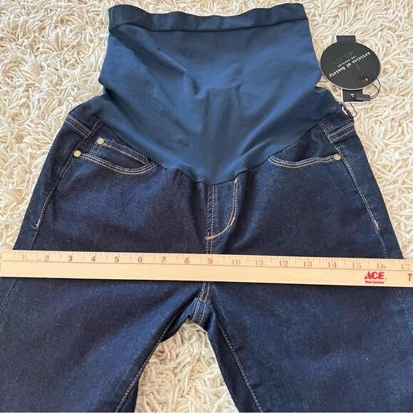 ARTICLES OF SOCIETY SECRET FIT HEATHER FULL PANEL SKINNY MATERNITY JEANS 26 NEW - Picture 9 of 11